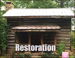 Historic Log Cabin Restoration  Glascock County, Georgia